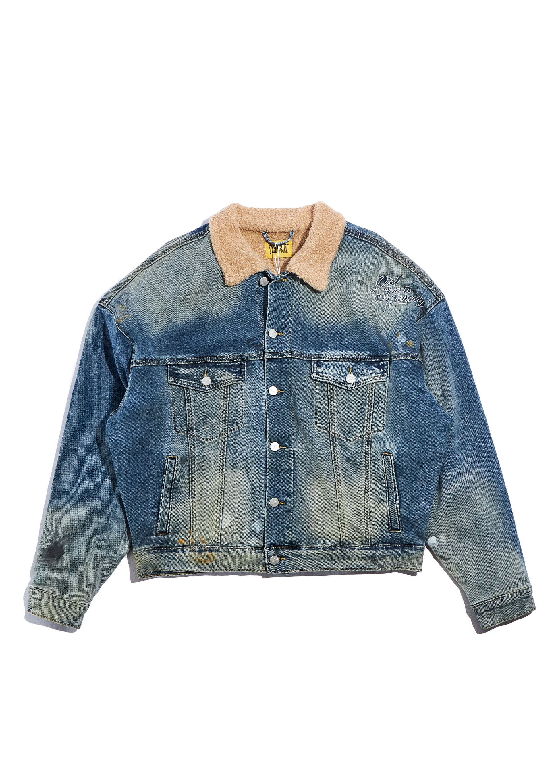 Logo Back Denim Trucker Jacket