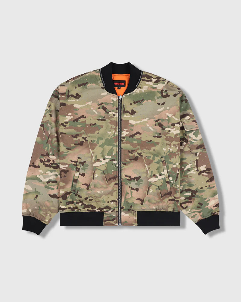 Pleasures GEM CAMO BOMBER