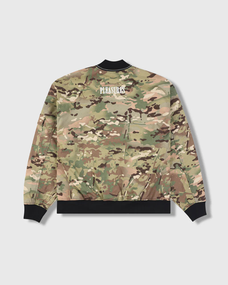 Pleasures GEM CAMO BOMBER