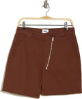 OBEY Ryan Front Zip Miniskirt