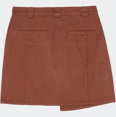 OBEY Ryan Front Zip Miniskirt